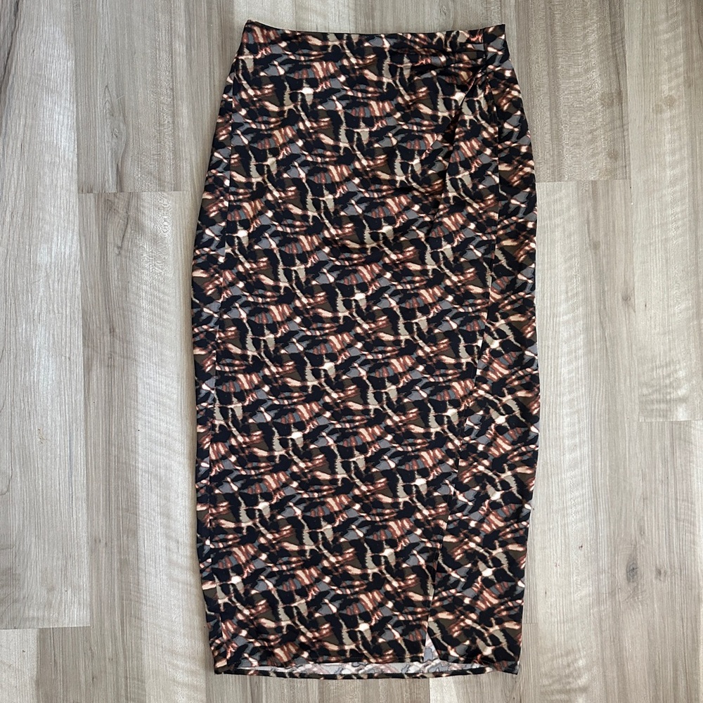 Jason Wu Tie-Dye Print Midi Skirt